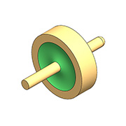 Charakteristická impedancia 50Ω - jednojadrový plochý okrúhly hrot